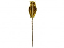Owl 18ct Gold Tie Pin