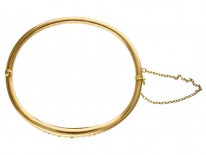 Ruby & Diamond 15ct Gold Bangle