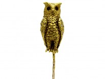Owl 18ct Gold Tie Pin