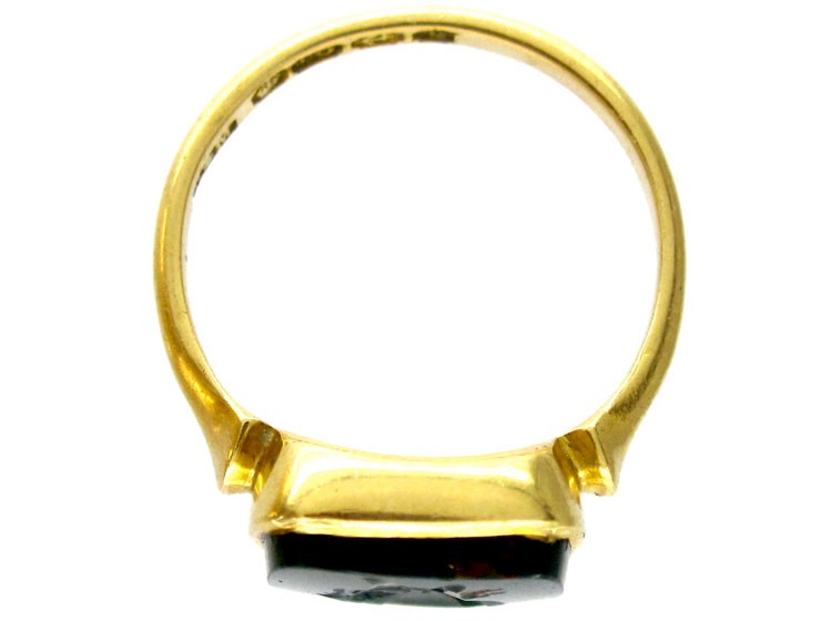 Bloodstone Intaglio Ring