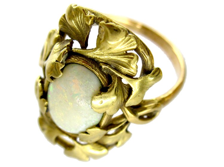 Art Nouveau Opal Ring