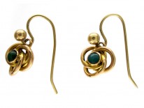 Turquoise 9ct Coil Earrings
