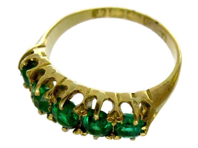 Emerald Five Stone Ring