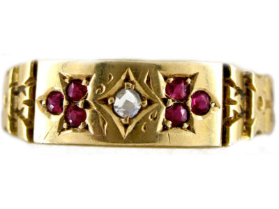 Ruby Diamond Gypsy Ring