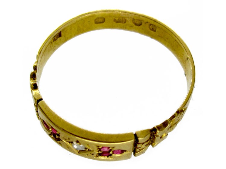 Ruby Diamond Gypsy Ring