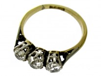 Victorian Diamond Three Stone Ring