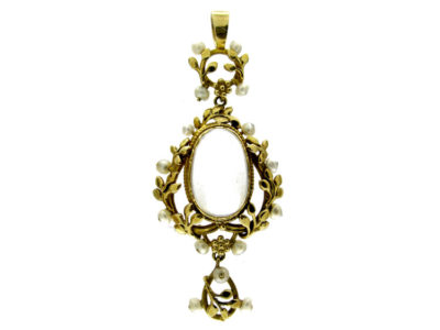 Liberty & Co. Art Nouveau Gold Pendant
