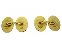 Peacock 18ct Gold Cufflimks