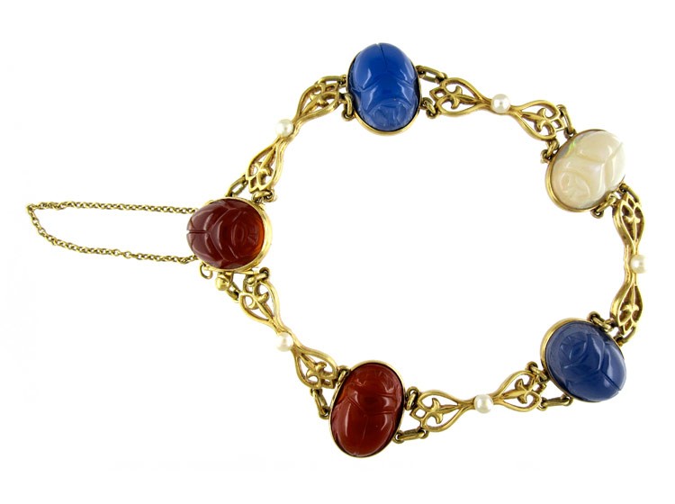Egyptian Revival 15ct Bracelet