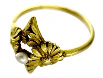 Art Nouveau French 18ct Gold Ring