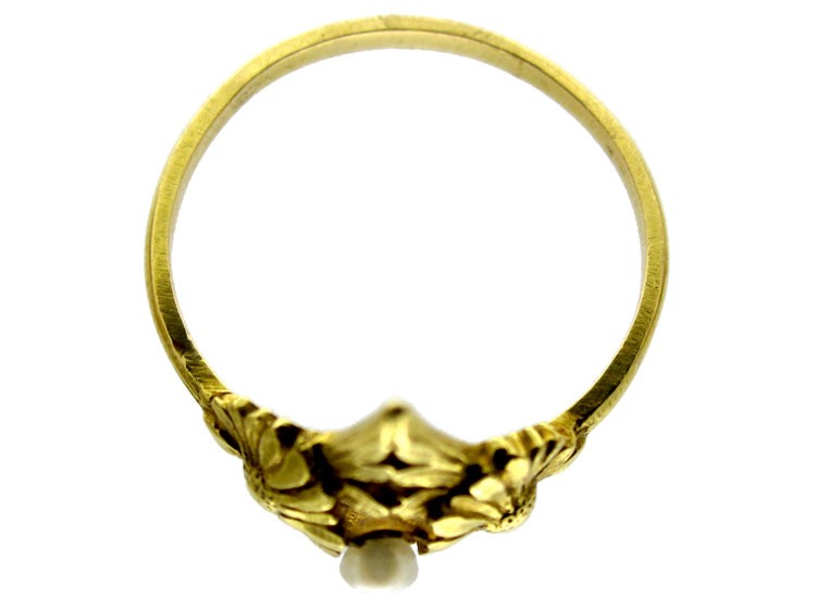 Art Nouveau French 18ct Gold Ring