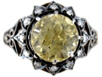 Yellow Sapphire Diamond Ring
