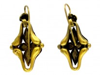 Turquoise 15ct Gold Victorian Earrings