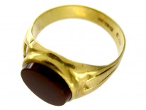 Carnelian 18ct Signet Ring