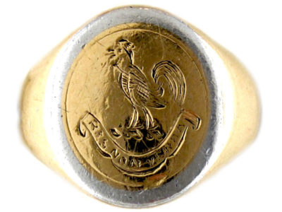 Platinum & 18ct Signet Ring