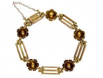 Green Garnet & Natural Split Pearl Bracelet