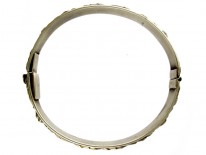 Silver Gilt Flower Motif Bangle