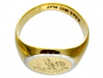 Platinum & 18ct Signet Ring