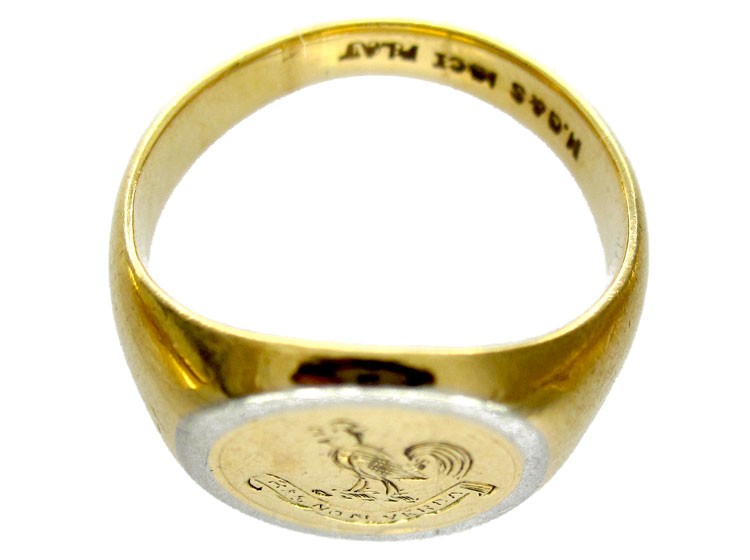 Platinum & 18ct Signet Ring
