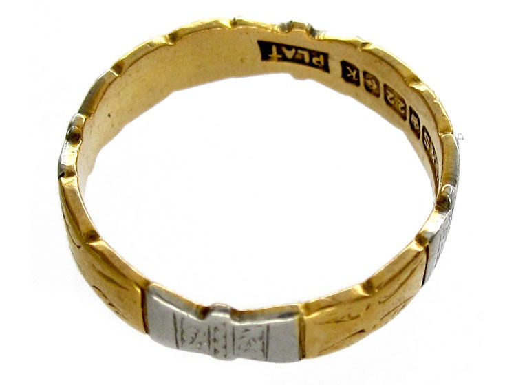 Platinum & 18ct Gold Band