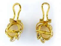 Opal Diamond Earrings