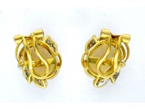 Opal Diamond Earrings
