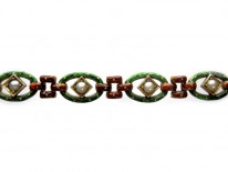 Jubilee Enamel 15ct Gold Bracelet