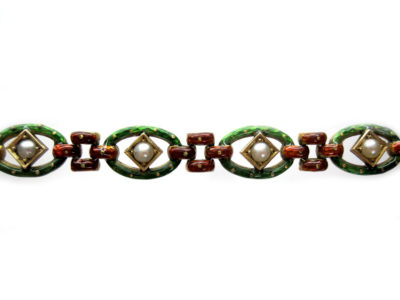 Jubilee Enamel 15ct Gold Bracelet