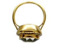 Chrysoberyl & Diamond Ring