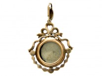 Royal Blue Enamel Diamond Pendant in Box