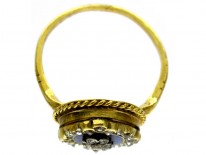 Regency Enamel Diamond Ring