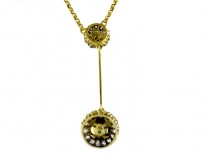 Natural Pearl & Diamond Pendant