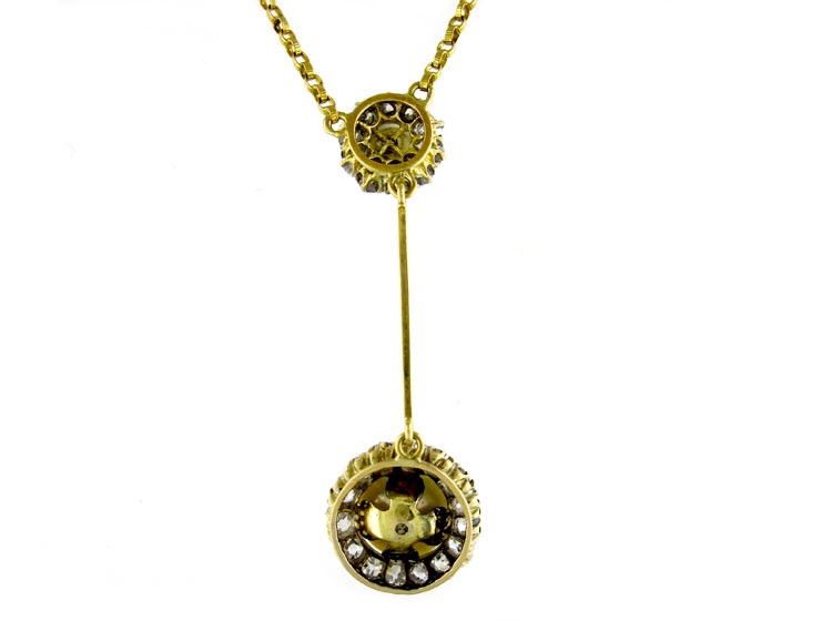 Natural Pearl & Diamond Pendant