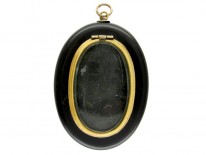 Pietra Dura Flower Locket Back Pendant