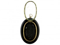 Pietra Dura Flower Locket Back Pendant