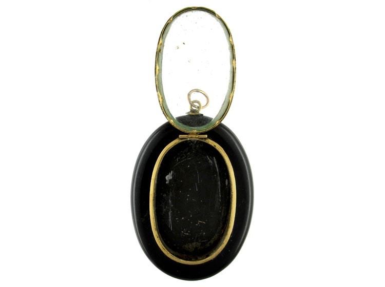 Pietra Dura Flower Locket Back Pendant