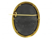 Pietra Dura Flower Brooch