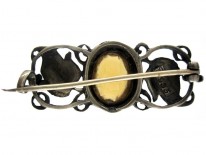 Theodor Fahrner Citrine Silver Brooch