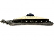 Theodor Farhner Ivory, Lapis & Silver Pendant