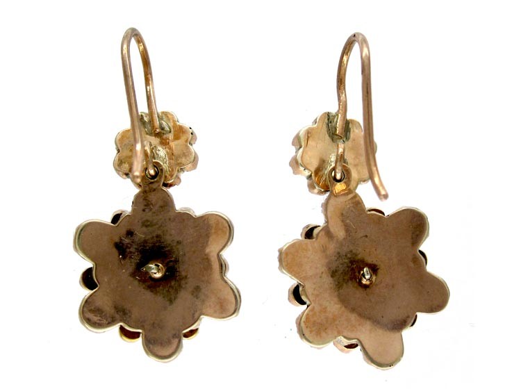 Bohemian Garnet Drop Earrings