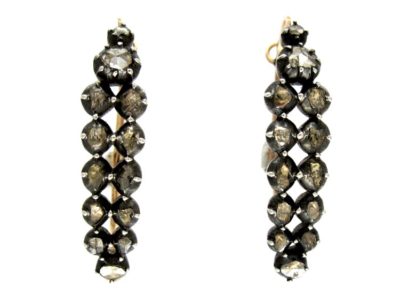 Rose-Cut Diamond Georgian Earrings