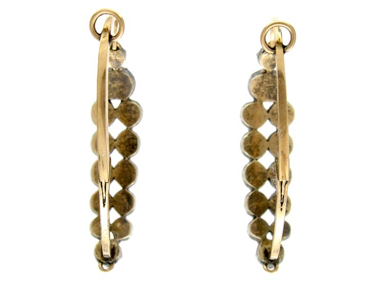 Rose-Cut Diamond Georgian Earrings