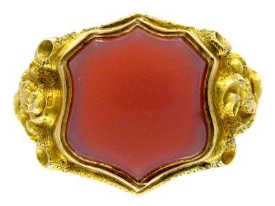 15ct Gold Carnelian Signet Ring