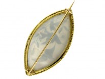 Carved Reverse Rock Crystal Brooch