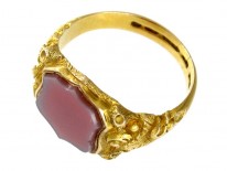 15ct Gold Carnelian Signet Ring