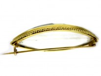 Carved Reverse Rock Crystal Brooch