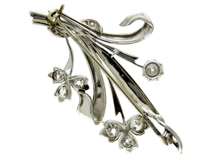 Diamond Spray Brooch