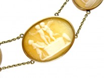 Classical Regency Shell Cameo Necklace