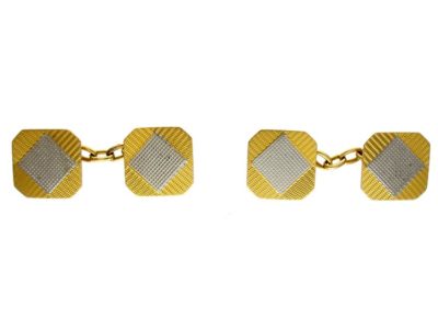 18ct Gold & Platinum Cufflinks