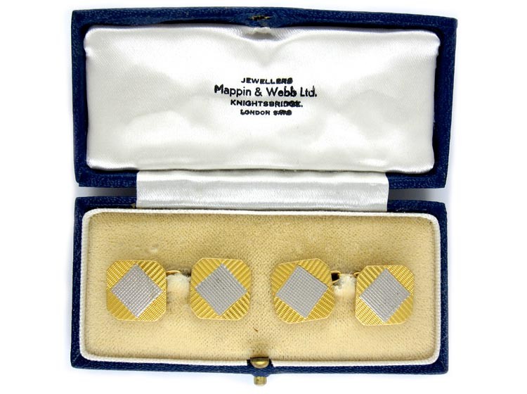 18ct Gold & Platinum Cufflinks